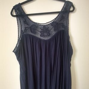 Blue Lacy Torrid Top